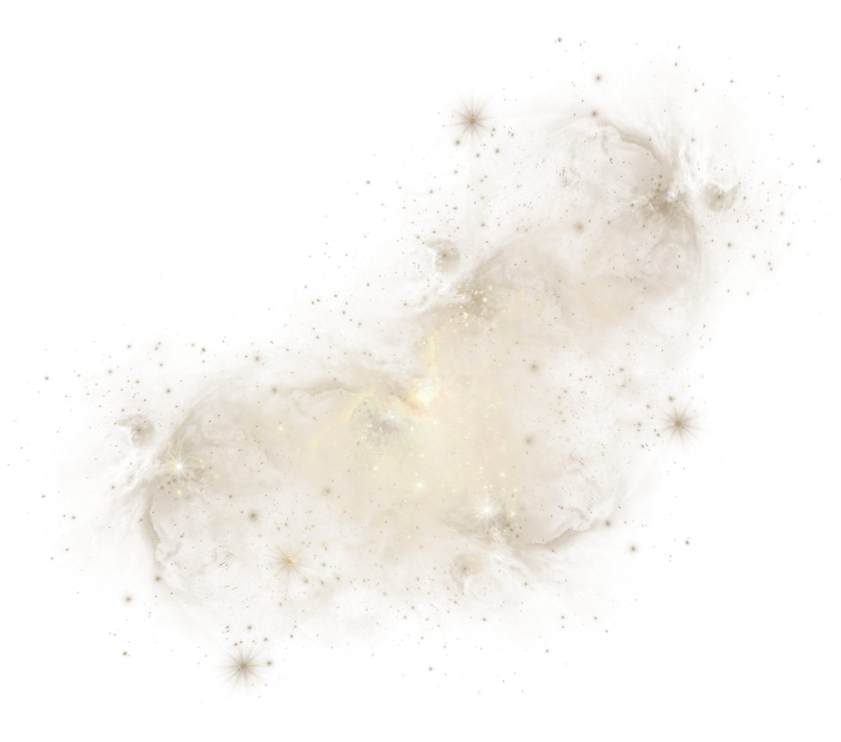 White Pastel Abstract Galaxy Overlay 